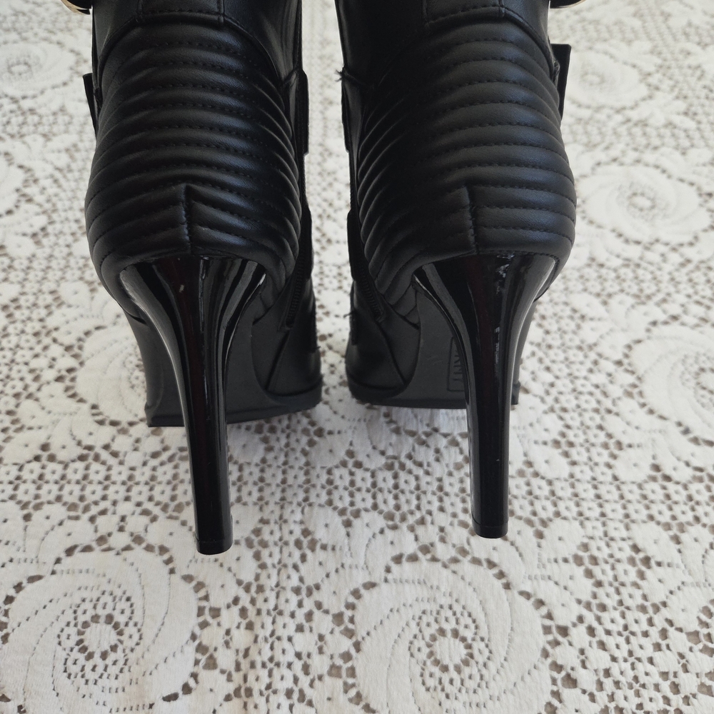 DKNY Blake Peep-Toe Strappy Heeled Booties Size 10 - Picture 7 of 10